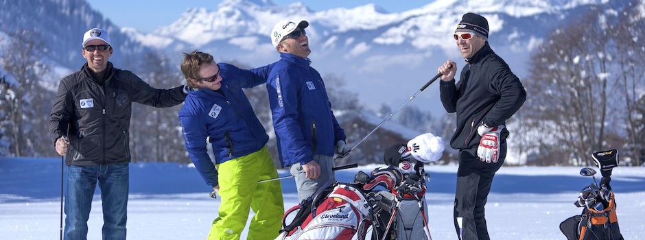 Activité golf sur neige